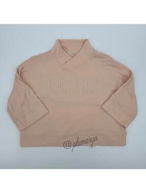 Calvin Klein Performance Women’s Mock Neck Activewear Pullover Sweater Size M